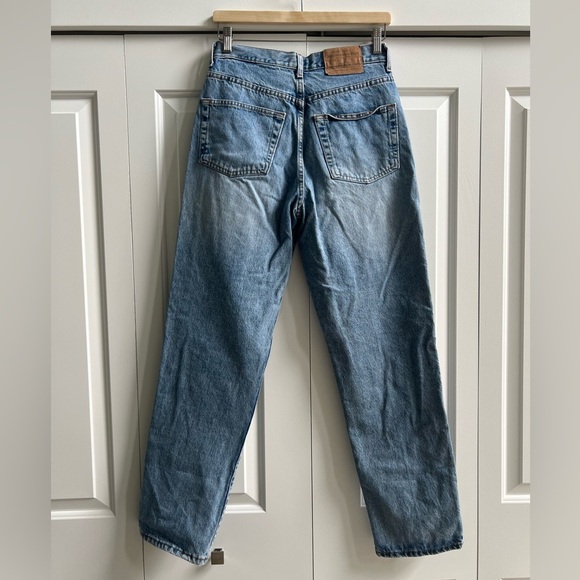 Vintage Abercrombie & Fitch 90s Relaxed Fit Jeans Medium Wash USA Made Size 8 - Picture 2 of 5